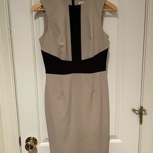 Black and khaki Calvin Klein dress